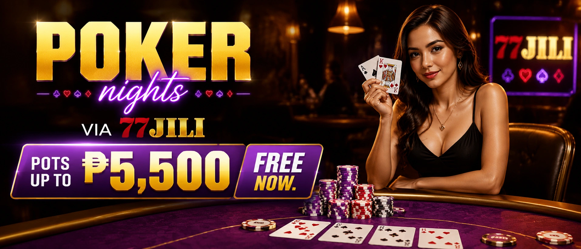 77JILI poker banner 1