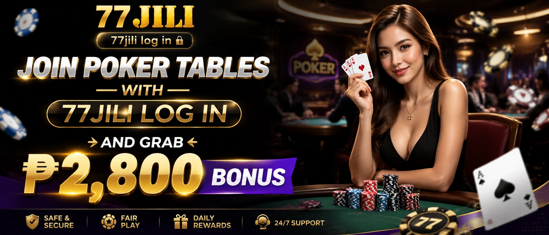 77JILI poker banner 2